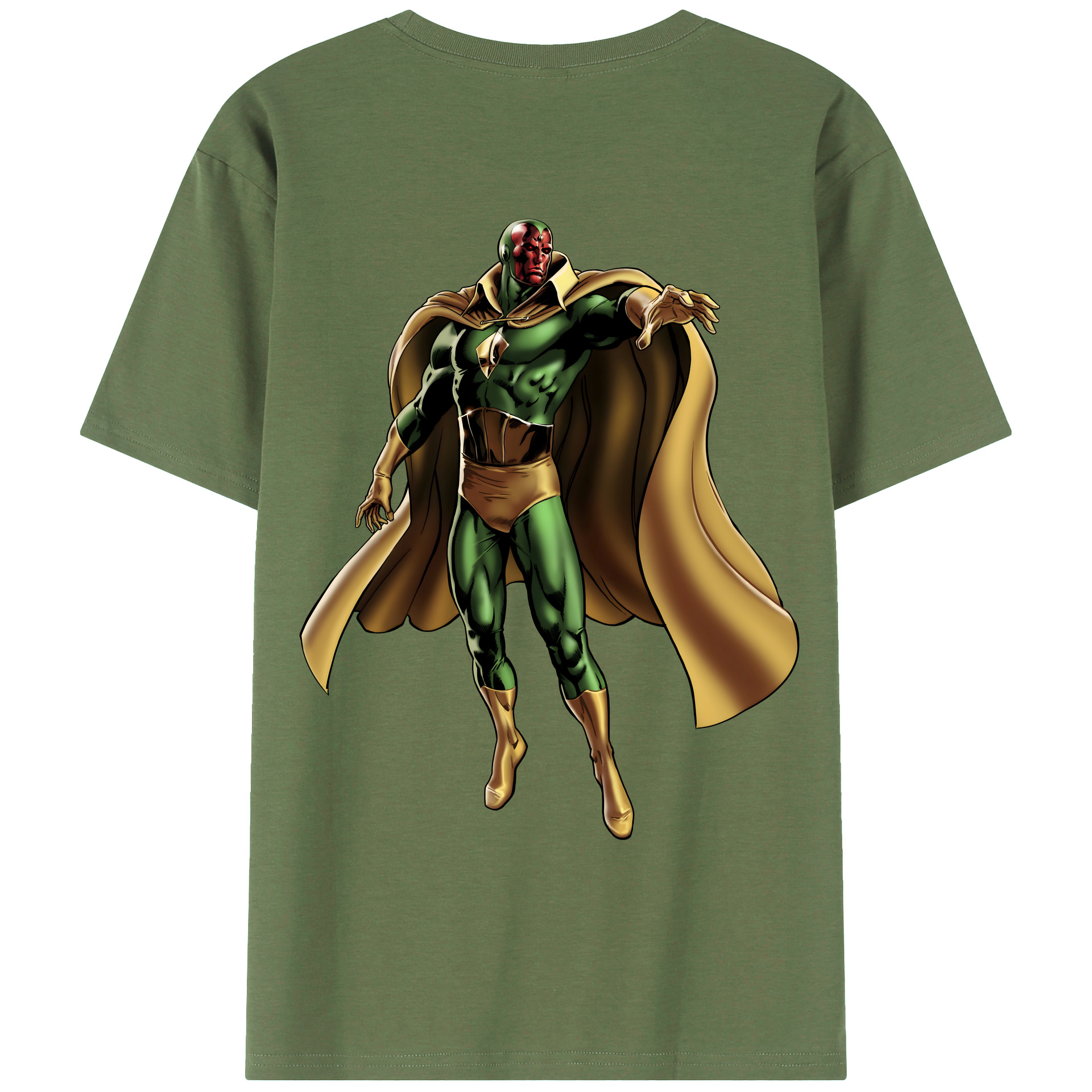 （画像用） アベンジャーズ The Avengers 綿100％ メンズ半袖Tシャツ（バックプリント） 通気性